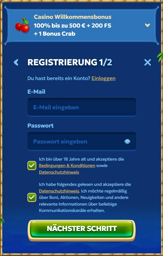 Registrierung